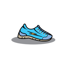 Color shoes icon illustration logo template design vector