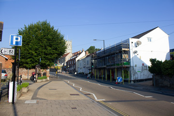Fototapeta na wymiar Carisbrooke High Street, Isle of Wight, England