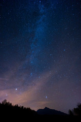 Obraz na płótnie Canvas night sky near High Tatras, Slovakia