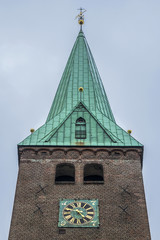View of Saint Olaf Church (Sankt Olai Kirke). Saint Olaf Church - cathedral church of Elsinore...