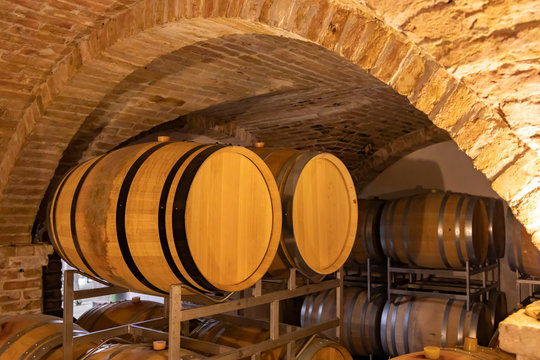 wine cellar in Oberwaltersdorf near Vienna, Thermenregion, Austria
