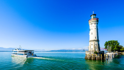 famous harbor of Lindau am Bodensee