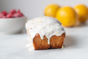 Lemon raspberry lemon mini loaf
