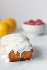 Lemon raspberry lemon mini loaf