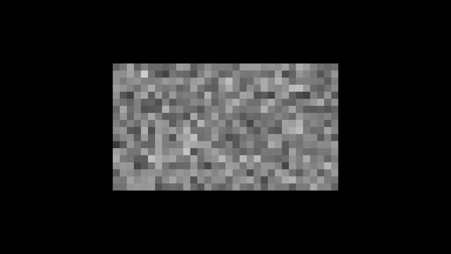 Pixel censored. Black censor bar concept. Censorship rectangle. Abstract black and white pixels geometric background. Animation with Alpha transparent background for easy use in your video. Loop