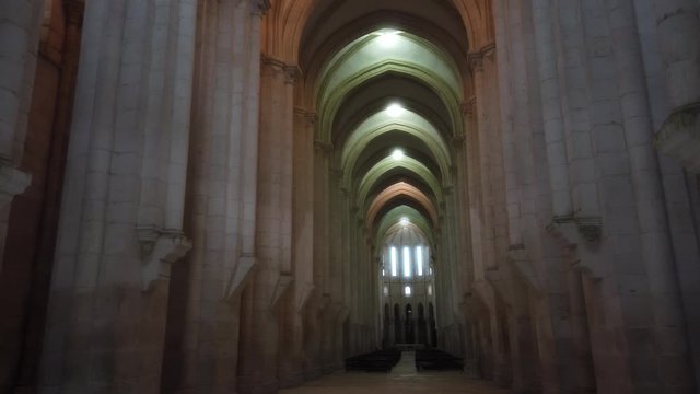 The Alcobaça Monastery in Portugal. UNESCO World Heritage Site