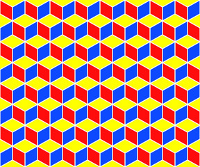 Vector illustration the cubes of seamless background.