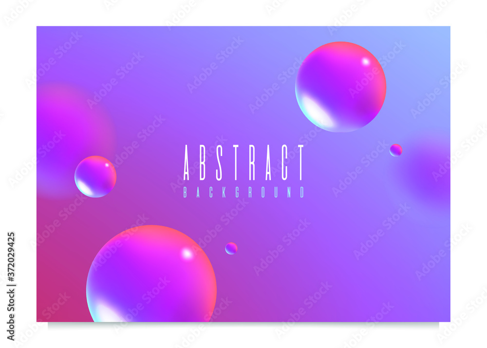 Poster abstract fluid 3d background with liquid modern shapes . isolated vector elements