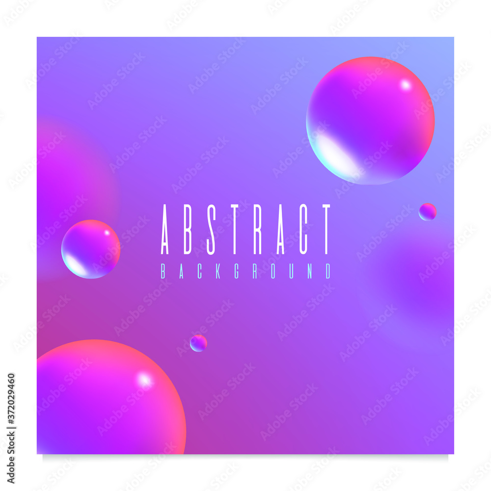 Poster abstract fluid 3d background with liquid modern shapes . isolated vector elements