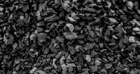 Coal Mine. Natural black coals for background. Industrial coals. Volcanic rock energy on earth. Stone Natural Energy Source.