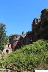 Fototapeta na wymiar visite de château fort en Alsace du Sud
