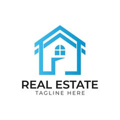 Home creative symbol concept. Open door, building enter, real estate agency abstract business logo. house interior architecture, website login icon. Corporate identity logotype, company graphic design