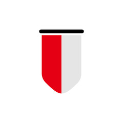 indonesia flag icon vector symbol isolated illustration white background