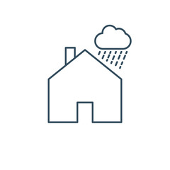 Waterproof logo icon isolated vector