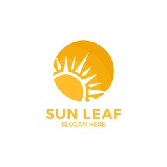 Sun logo and icon vector,Sun logo design template