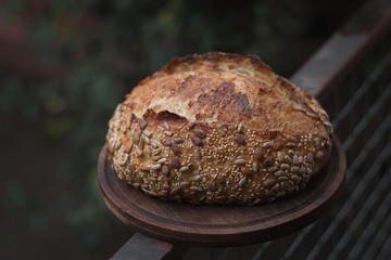 Seeded bread details