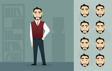 businessman and businesswoman