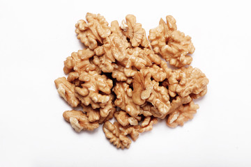Walnut Isolated On White Background.