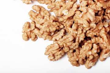 Walnut Isolated On White Background.