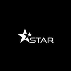 Star Icon Web isolated on dark background
