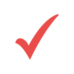 Flat Icon Checkmark Icon Symbol Vector Illustration Background