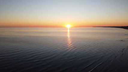 Sunrise On Beach In Denmark