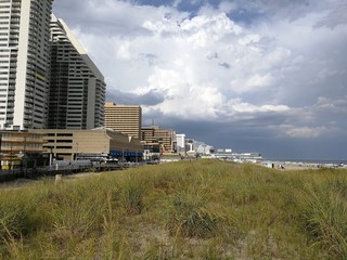 view of the beach in atlantic city