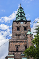 Detail of the Former church of St. Nicholas (Sankt Nikolaj Kirke), now Nikolaj Contemporary Art...