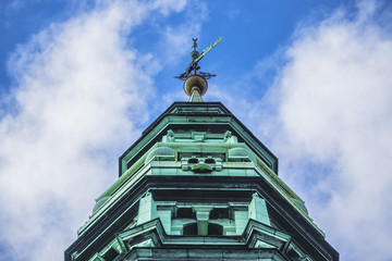 Detail of the Former church of St. Nicholas (Sankt Nikolaj Kirke), now Nikolaj Contemporary Art...