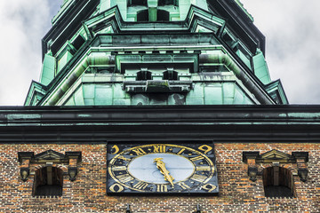 Detail of the Former church of St. Nicholas (Sankt Nikolaj Kirke), now Nikolaj Contemporary Art...