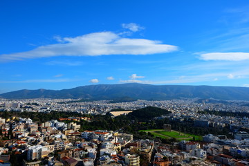 Fototapeta na wymiar panorama of the city of Athens