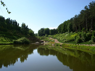 Fototapeta premium lake in the park