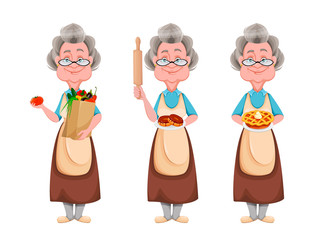 Happy Grandparents day. Cheerful grandmother