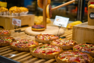 buffet food in a market