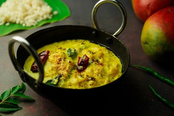 Ripe Mango curry / Mambazha Pulissery - Kerala Yogurt based mango curryR
