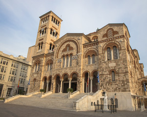 Fototapeta na wymiar Holy Trinity Cathedral, Piraeus near Athens, Greece