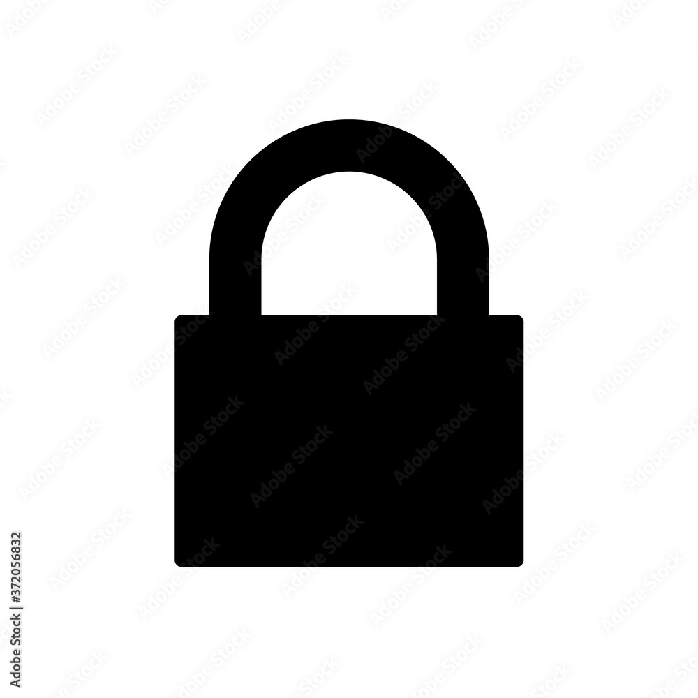Poster lock internet security protection icon v2. internet flat icon symbol for applications.