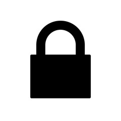 Lock internet security protection icon v2. Internet flat icon symbol for applications.