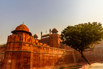 Red Fort is a historic fort UNESCO world Heritage Site at Delhi.