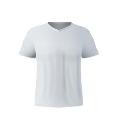 Mockup of a white t shirt isolated on a white background for your creativity