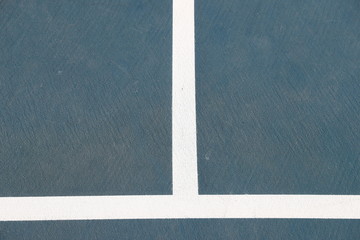 Court lines on a tennis court