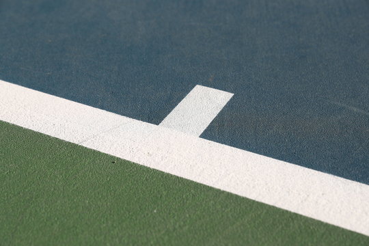 Baseline of a tennis court