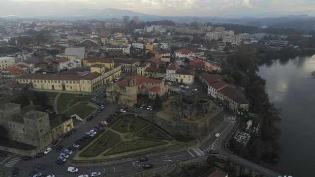 Barcelos, historical city of Portugal Aerial Drone Footage