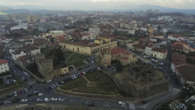 Barcelos, historical city of Portugal Aerial Drone Footage
