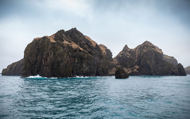 Vestmannaeyjar island. Natural landscape of Iceland
