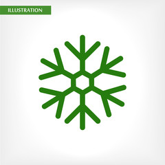 Snow vector icon , lorem ipsum Flat design