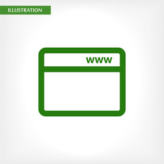 Webpage  vector icon , lorem ipsum Flat design