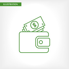 Purse  vector icon  , lorem ipsum Flat design