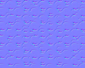 Normal map texture. Computer generated image