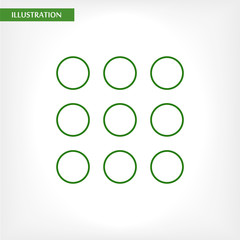 Keyboard  vector icon  , lorem ipsum Flat design